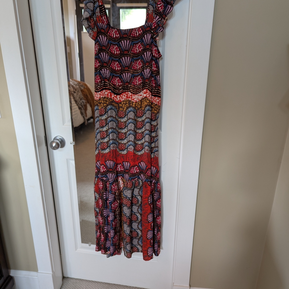 Colorful Patterned Maxi Dress